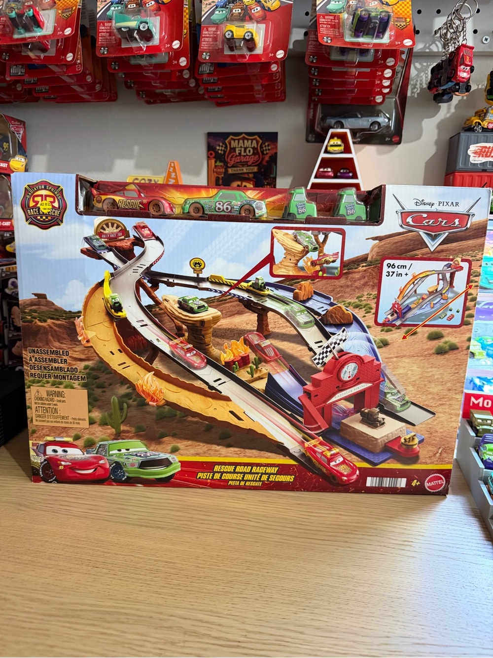 Rescue Road Raceway Playset – Red & Yellow